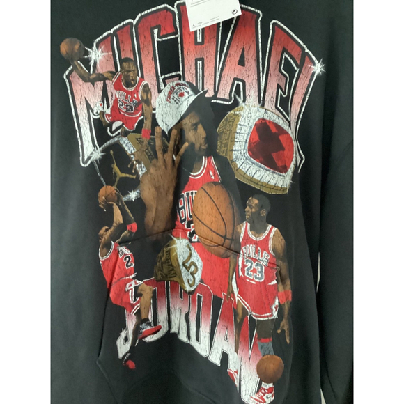 Jordan FlightFleece Hoodie Sz: Large Color: Black - Picture 3 of 12